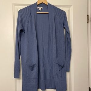 Blue cardigan